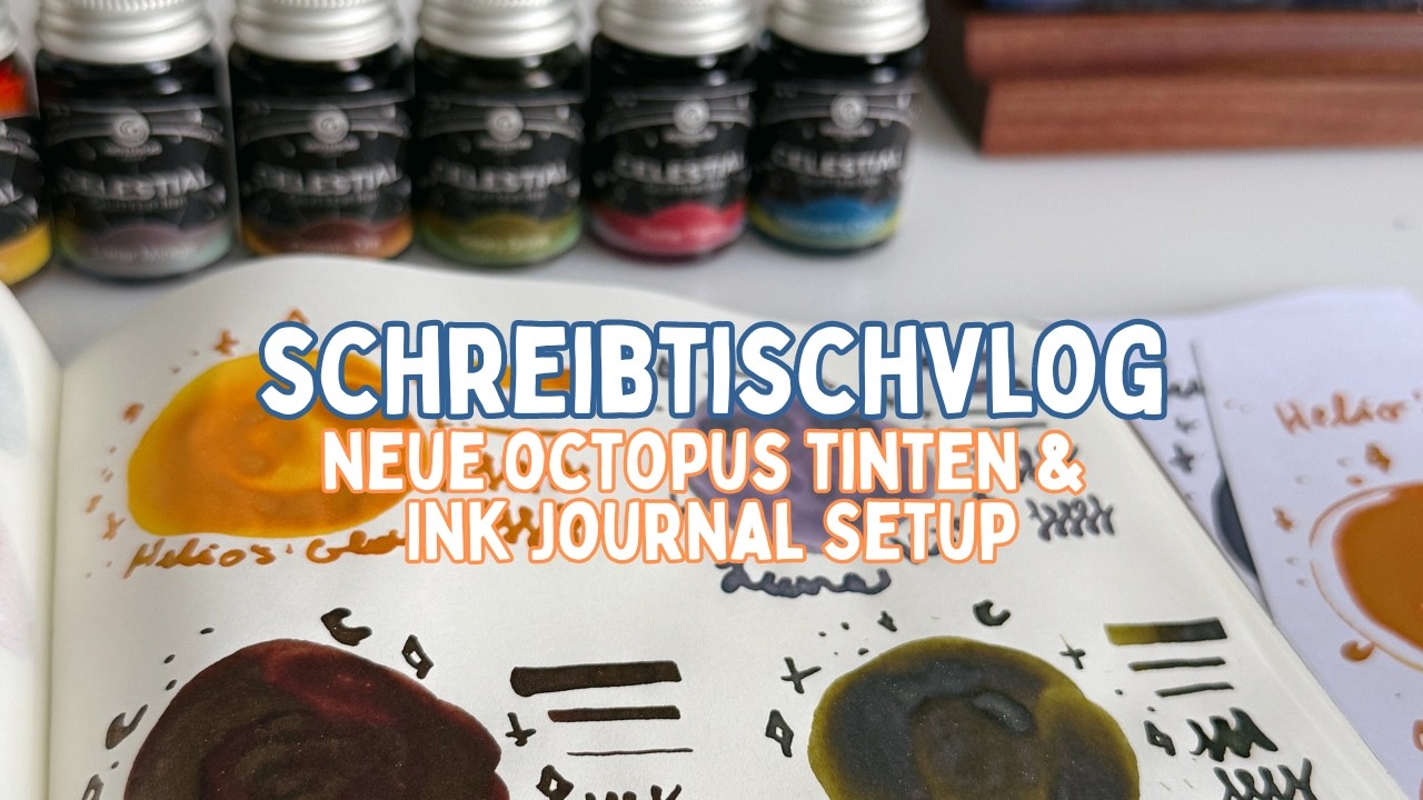 VLOG |&nbsp;Trifold Journals | Neue Octopus Shimmer Tinten (PR Sample) & Karatis Ink Journal Setup