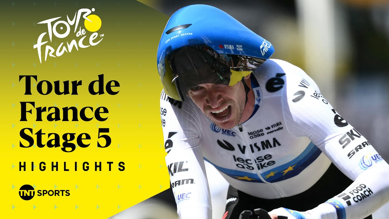 STUNNING TIME TRIAL! 🤩 | Men's Tour de France Stage 5 Race Highlights | TNT Sports Cycling