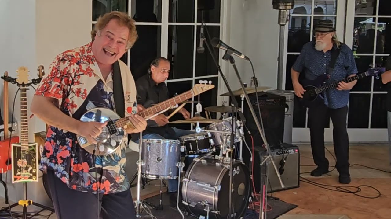 Playing Some Mississippi Delta Funk With The Josh Rowand Band On The 3 String VW Hubcap Guitar 