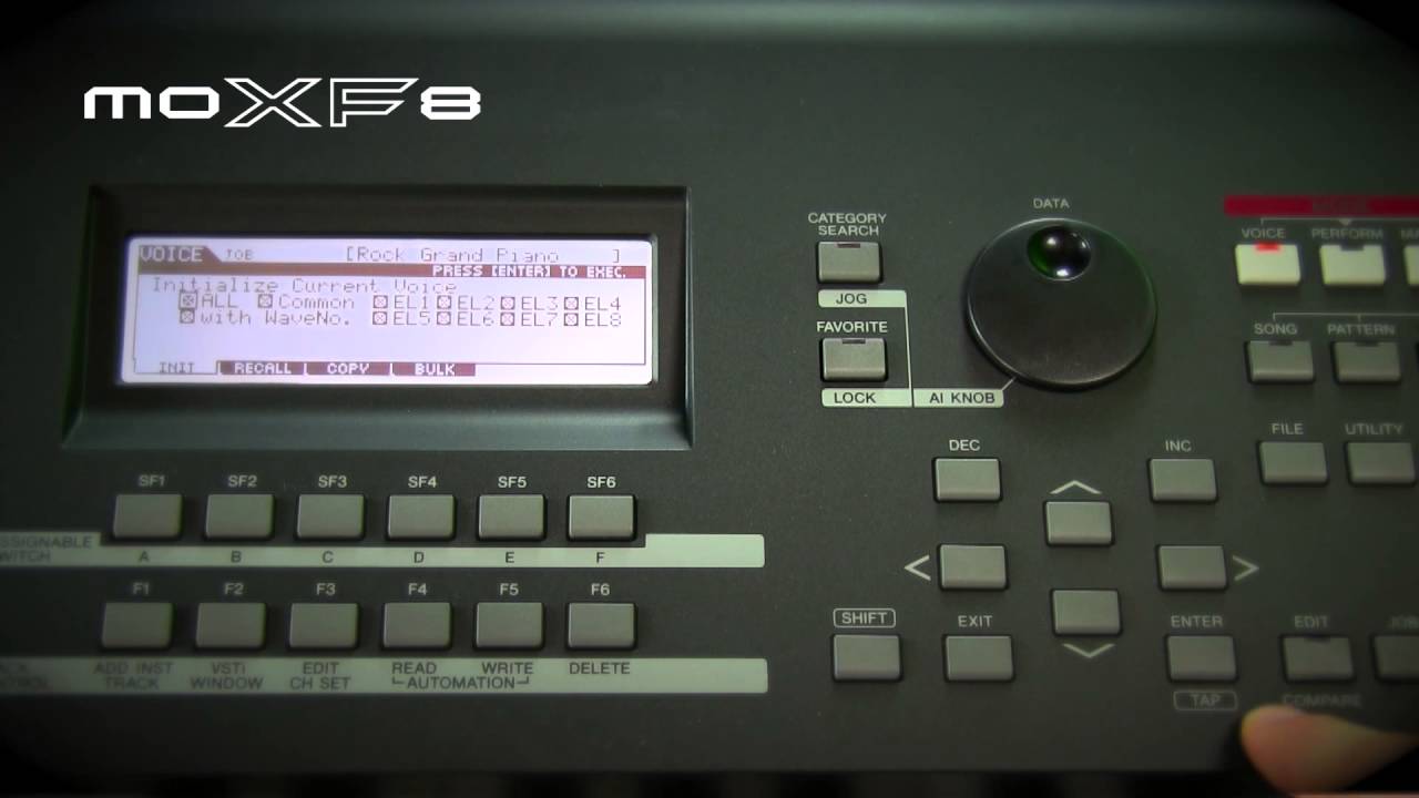 Yamaha moXF8 load samples - Adrian Zalten
