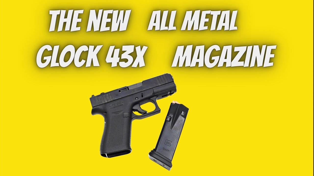 Новый цельнометаллический магазин для Glock 43X на 15 патронов