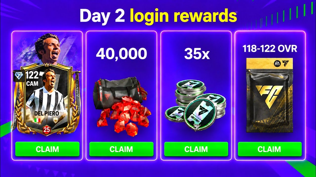 EA FC MOBILE 26 &bull; I Played 2 Day And All login Rewards 🔥! #fcmobile #fifamobile 