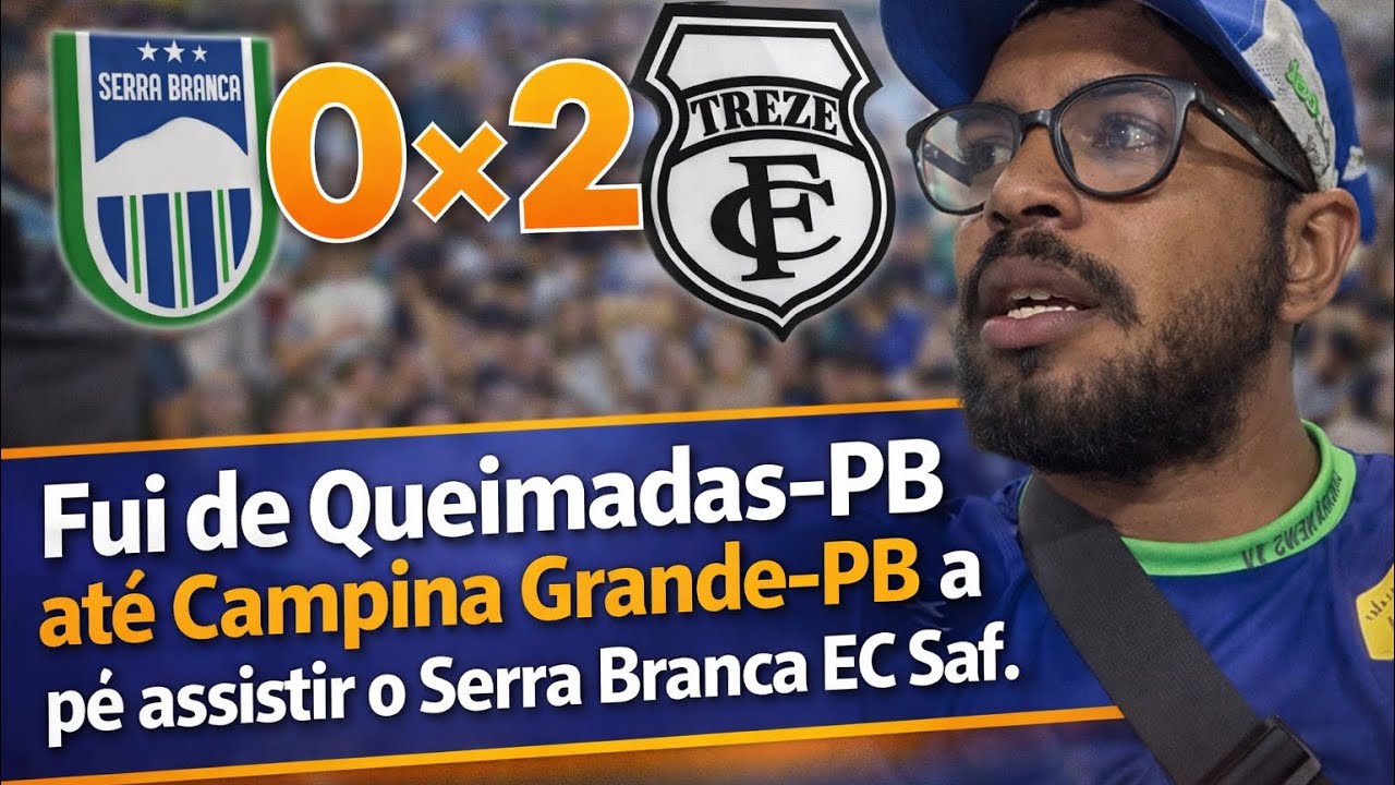 Saí de Queimadas-PB a pé rumo a Campina Grande-PB para a estreia do Serra Branca EC SAF no Paraibano