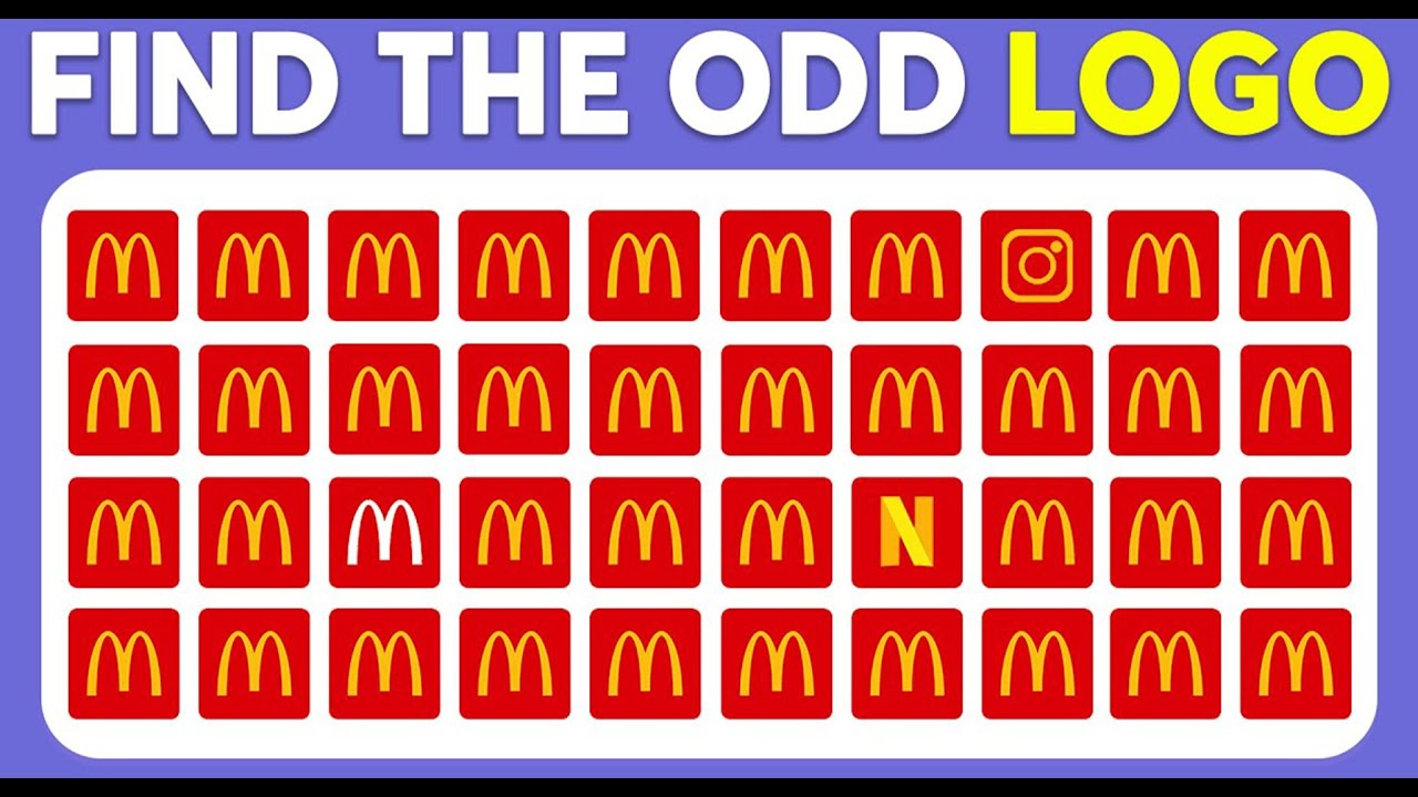 Find the ODD Logo Out - Ultimate Brand Logo Quiz 🥤🍏 Quiz One