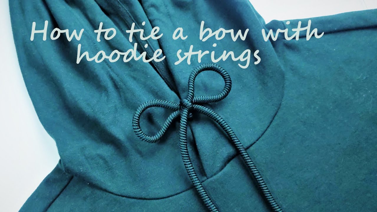 How to tie a bow with hoodie strings #EasyClassicBow