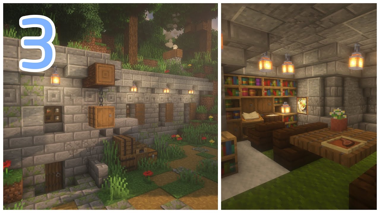 Minecraft | How to Build a Dwarven Inn - Part 3: Guest Rooms