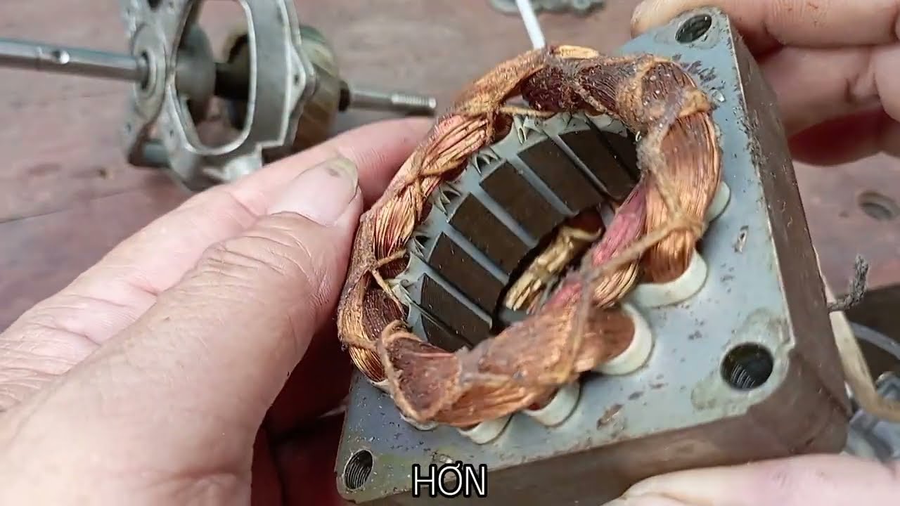Đây là cách sửa lõi quạt bị đứt nhiều cọng trong ruột.