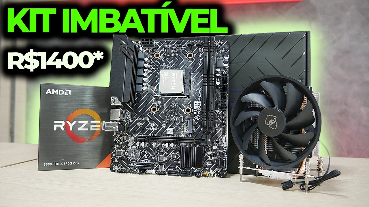 O melhor KIT RYZEN que COMPREI pra 2026! R$1400 e VEIO COMPLETO!