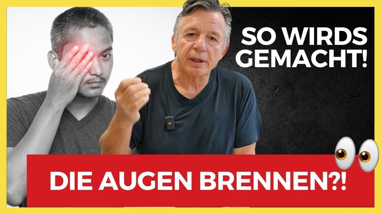 Deine Augen brennen und jucken? Versuch das!👍