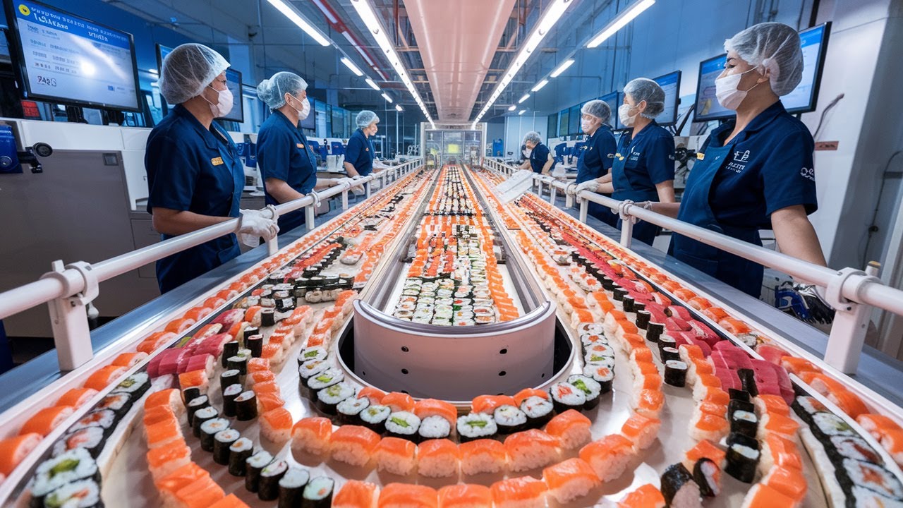 Unglaubliche SUSHI-MEGA-FABRIK: Wie Fisch und Reis zu Kunst werden!