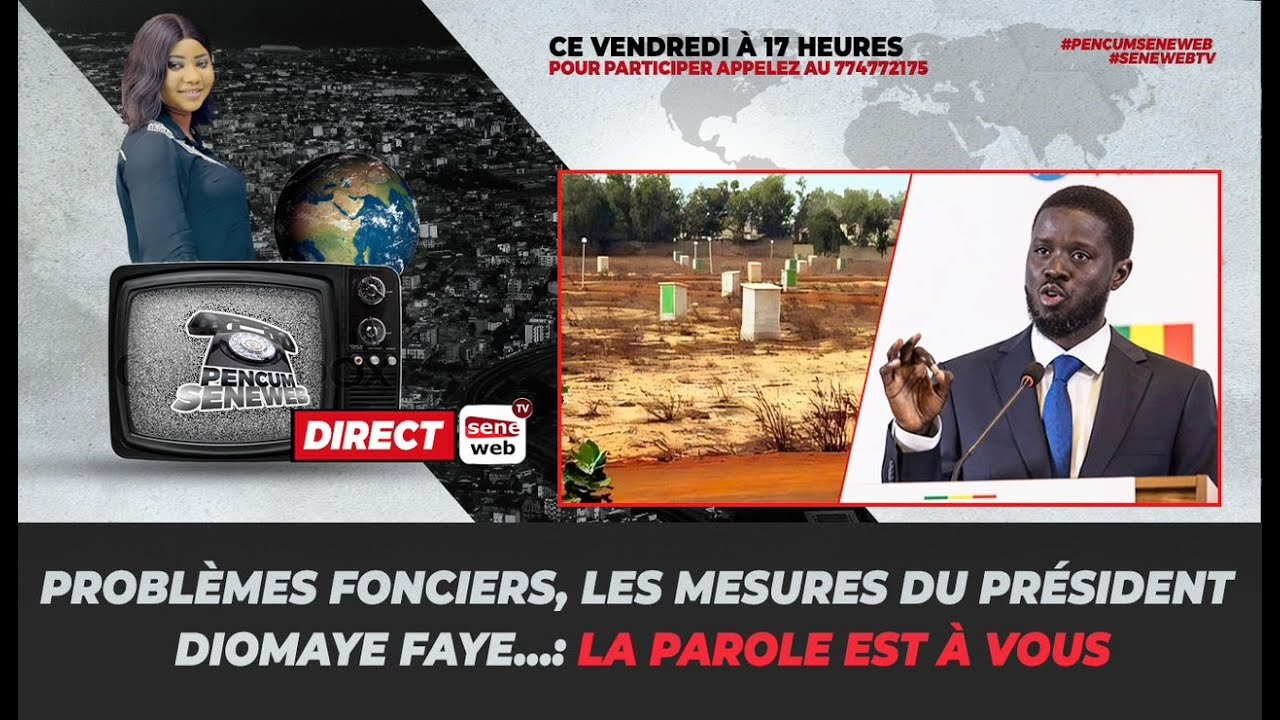 PROBL&Egrave;MES FONCIERS, LES MESURES DU PR&Eacute;SIDENTDIOMAYE FAYE...: LA PAROLE EST &Agrave; VOUS