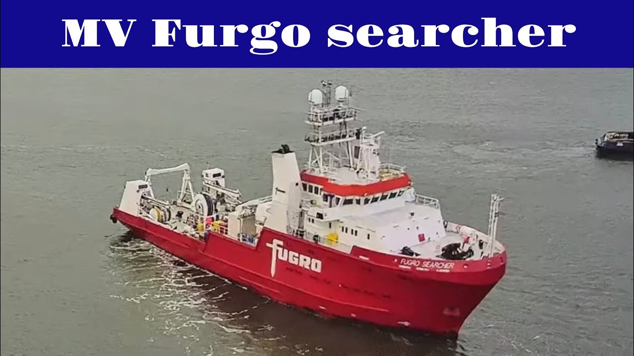 Research/survey vessel MV Furgo searcher leaving IJmuiden