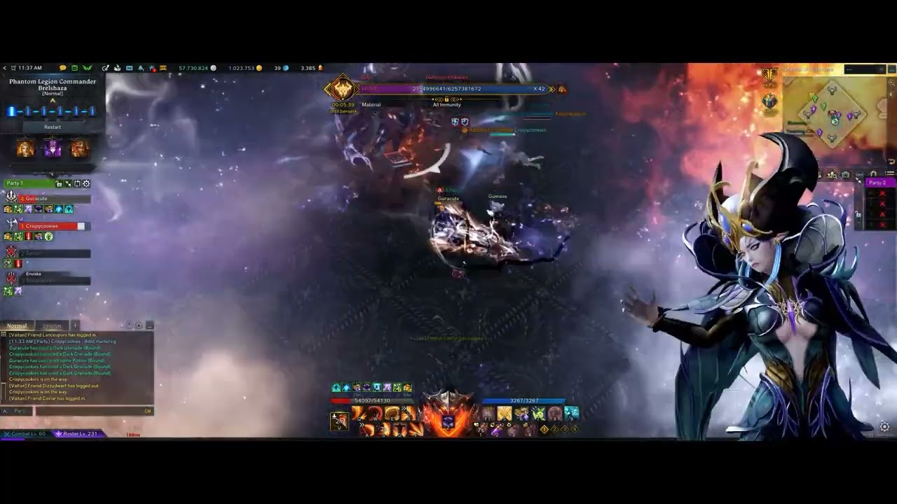 Lost Ark - Brelshaza Normal Gate 1 & 2 Duo bus - 1594 Mayhem Berserker