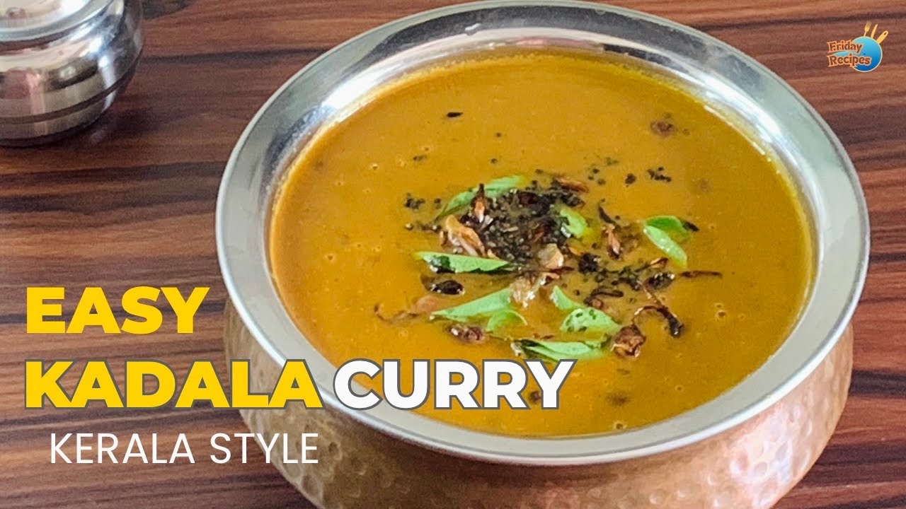 Easy Kadala Curry in Cooker | Kerala Style Black Chana Curry