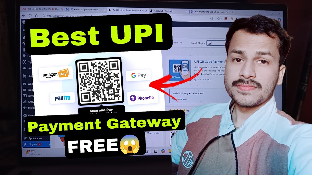 Best UPI Payment Gateway Plugin for WordPress FREE 🔥 | QR Code UPI WordPress Payment Plugin