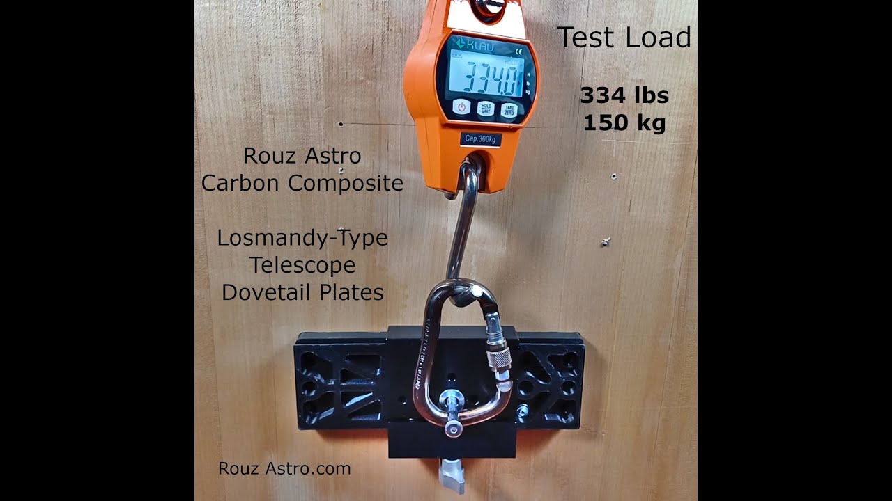Rouz Astro - Telescope Dovetails - Carbon Fiber Composite - Tested