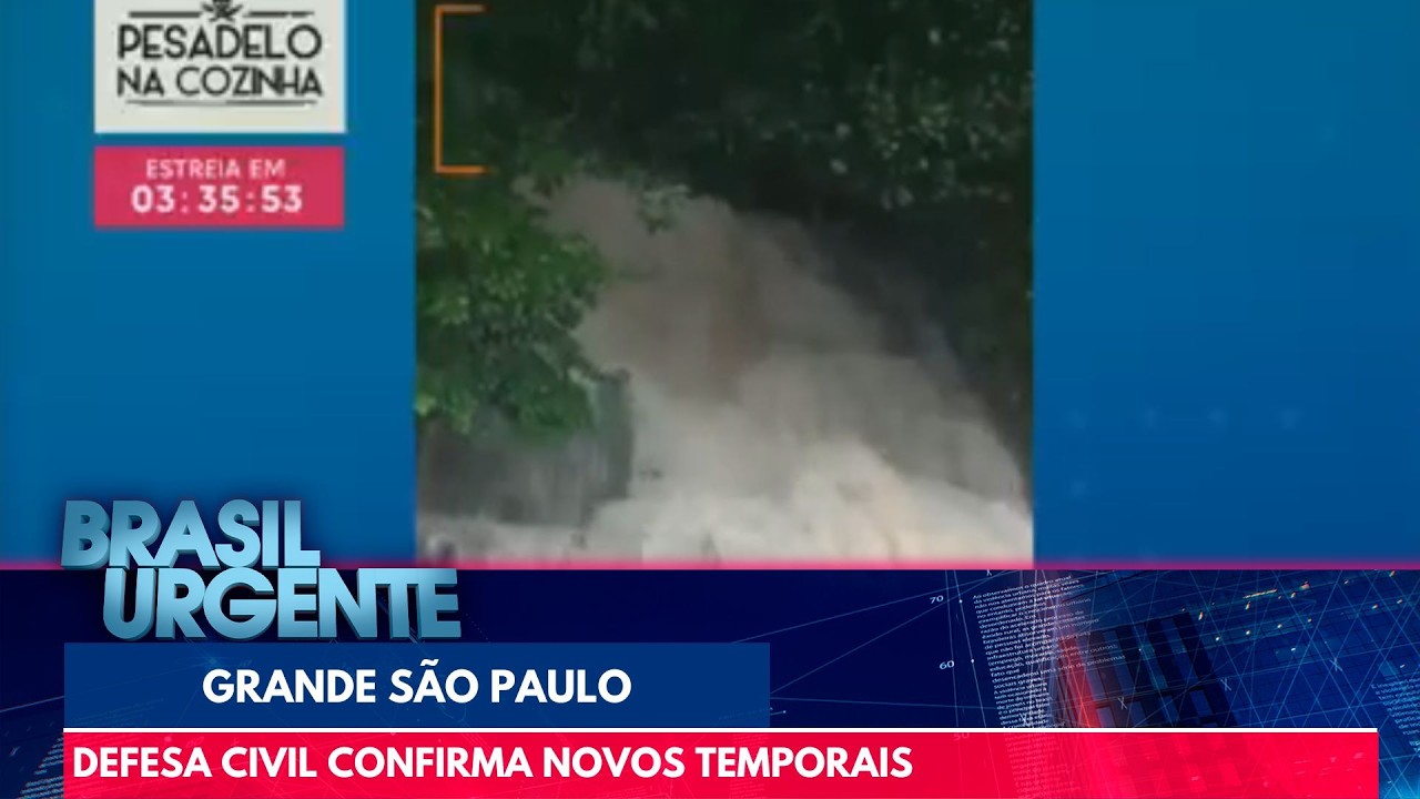 Tenente da Defesa Civil fala sobre chuvas em São Paulo | Brasil Urgente