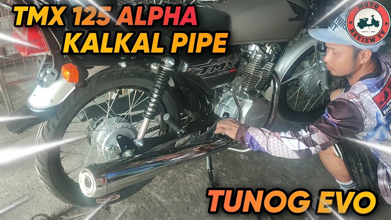 Tunog Evo Pipe TMX 125 Alpha Kalkal Pipe ng R.M. Mendoza Muffler | 📌 Salapungan, Tarlac City