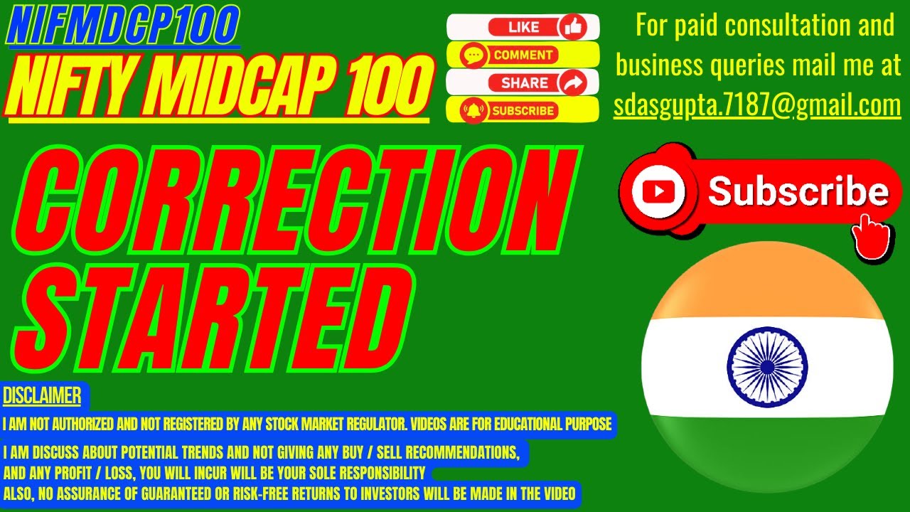 NIFTY MIDCAP 100 ANALYSIS | CORRECTION STARTED