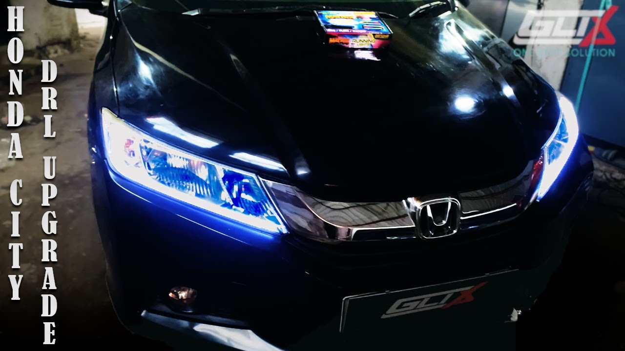 Honda City DRL Upgrade | Stunning Daytime Running Lights Install #kolkata #car #light #update #glix