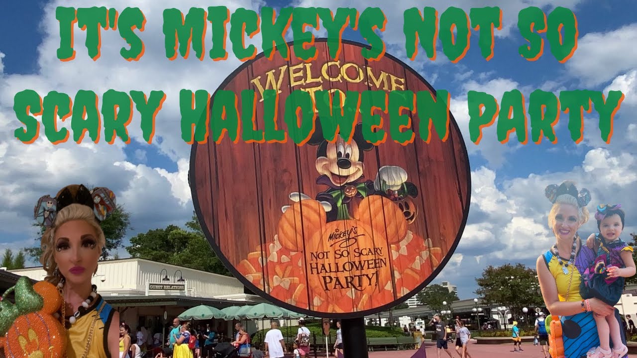It's Mickey's not so scary halloween party let's boo this!