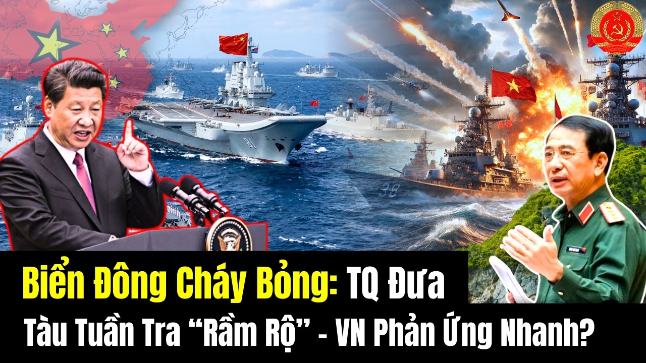 🔴[TRỰC TIẾP] Biển Đông Cháy Bỏng: TQ Đưa Tàu Tuần Tra “Rầm Rộ” - VN Phản Ứng Nhanh?