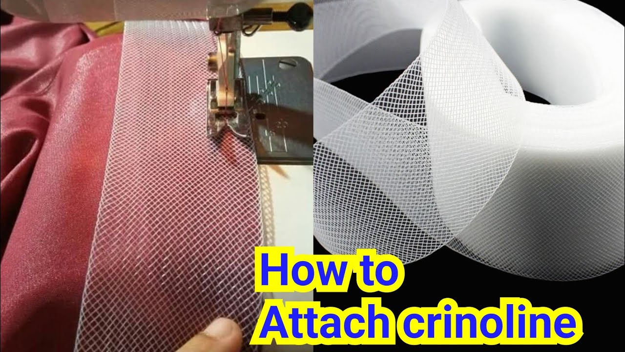 How to attach Crinoline/ Horse hair braid to a peplum.