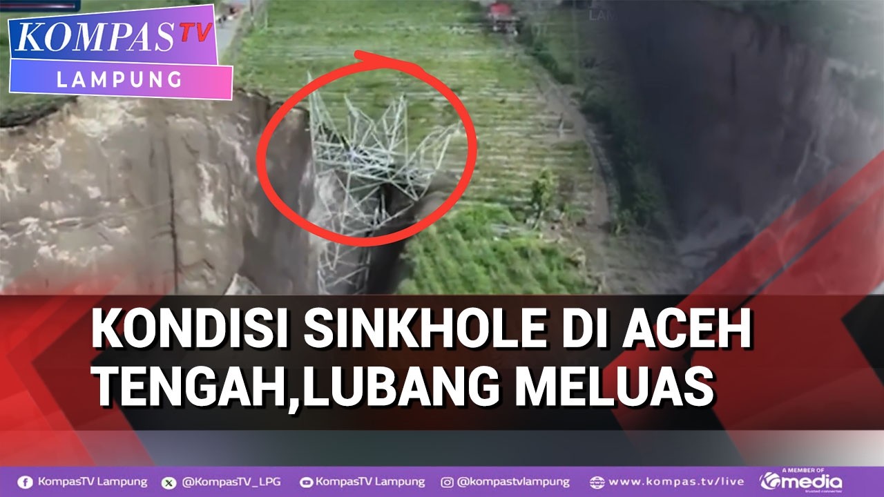 Kondisi Sinkhole di Aceh Tengah, Kemen PU Lakukan Ini Guna Cegah Lubang Meluas