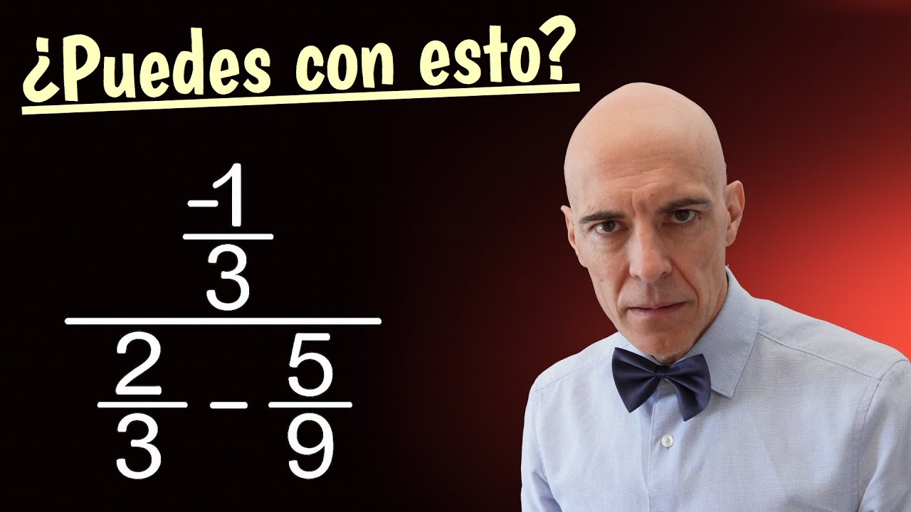 Fracciones de fracciones usando el truco del 1 aceituno | Matemáticas Fáciles