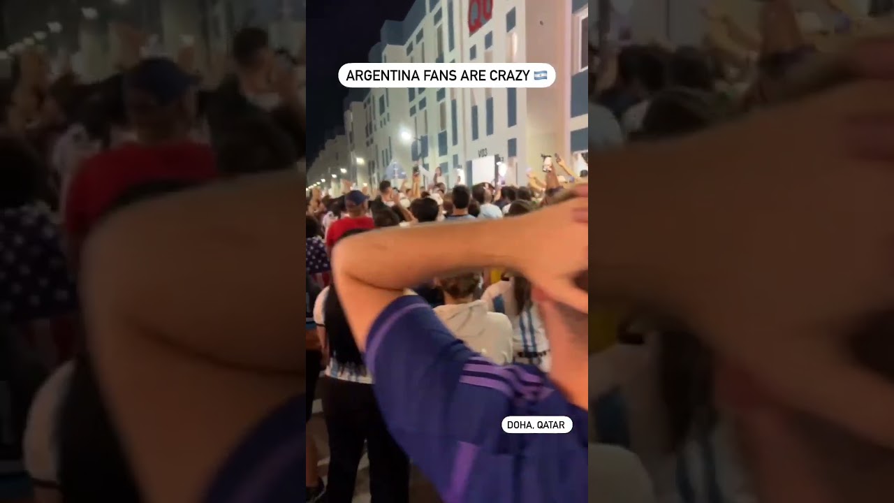 Argentina fans are crazy at Doha Qatar 