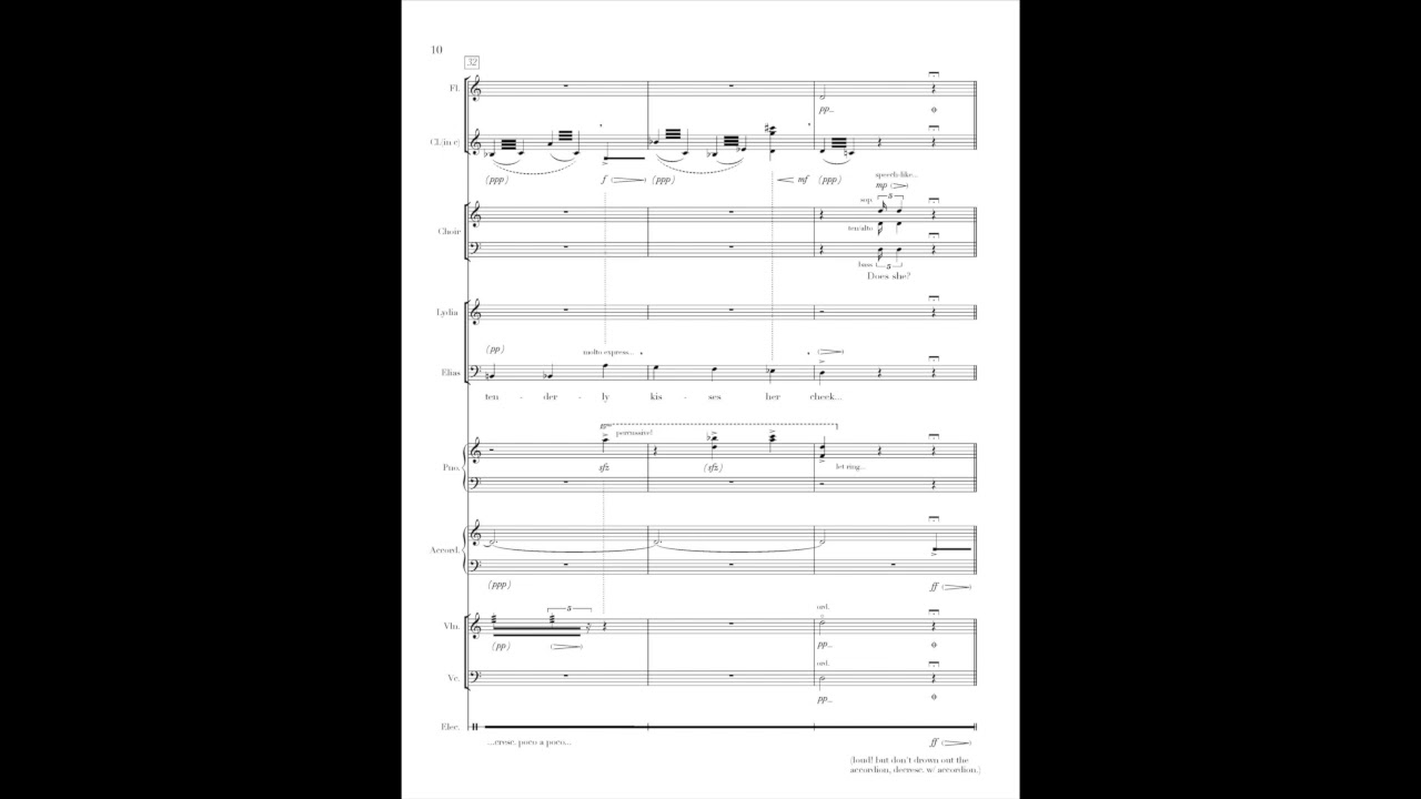 Refuse Me - Chamber Opera (score video) - Peter Kramer