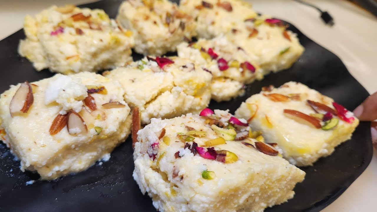 हलवाई भी फेल है केसर कलाकंद की इस रेसिपी के आगे,Kesari kalakand recipe paneer,milk powder kalakand