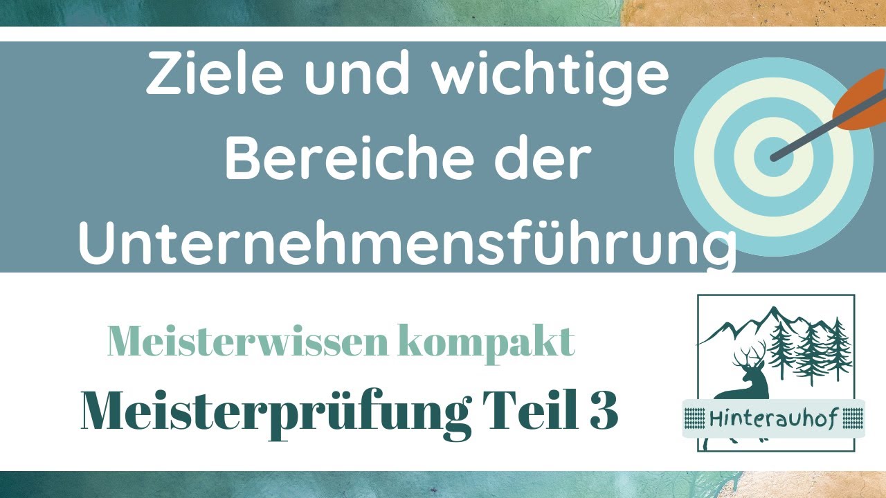 Meisterprüfung Teil 3 - Tipp für die Prüfung - Wichtige Bereiche - Meisterwissen kompakt