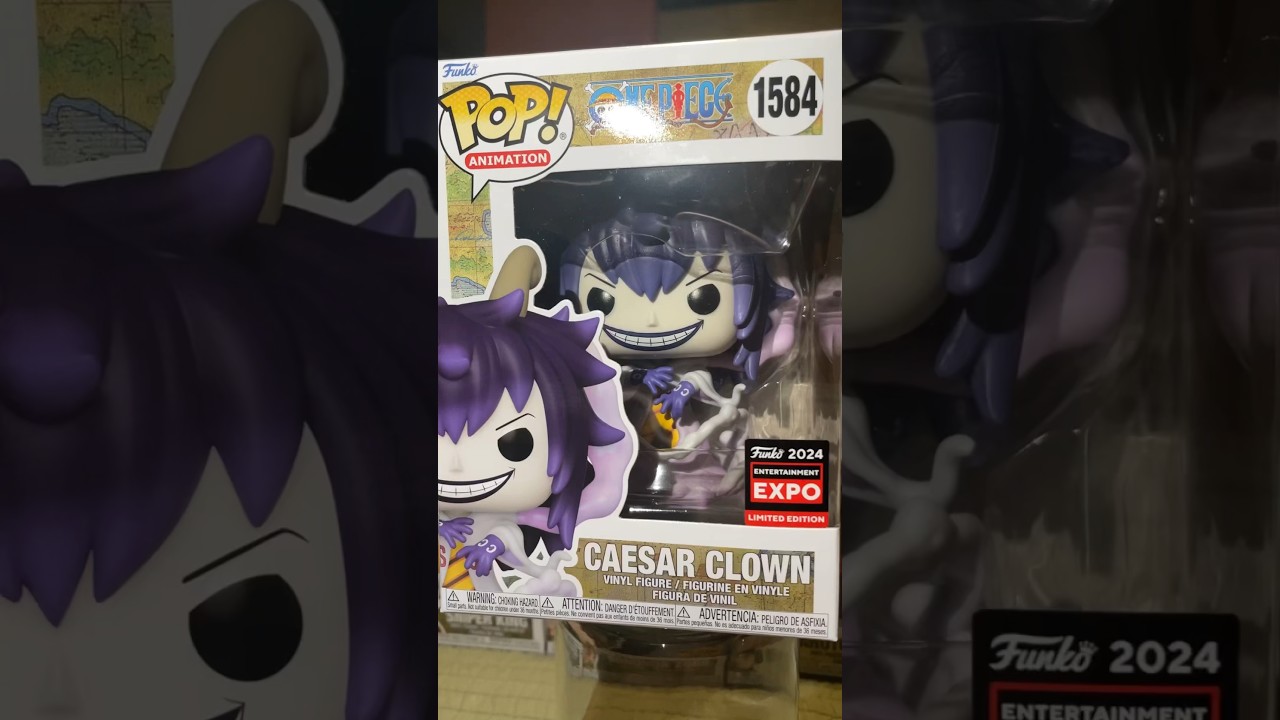 C2E2 2024 One Piece Funko Pops - Caesar Clown & Shanks Wanted Poster Pop 