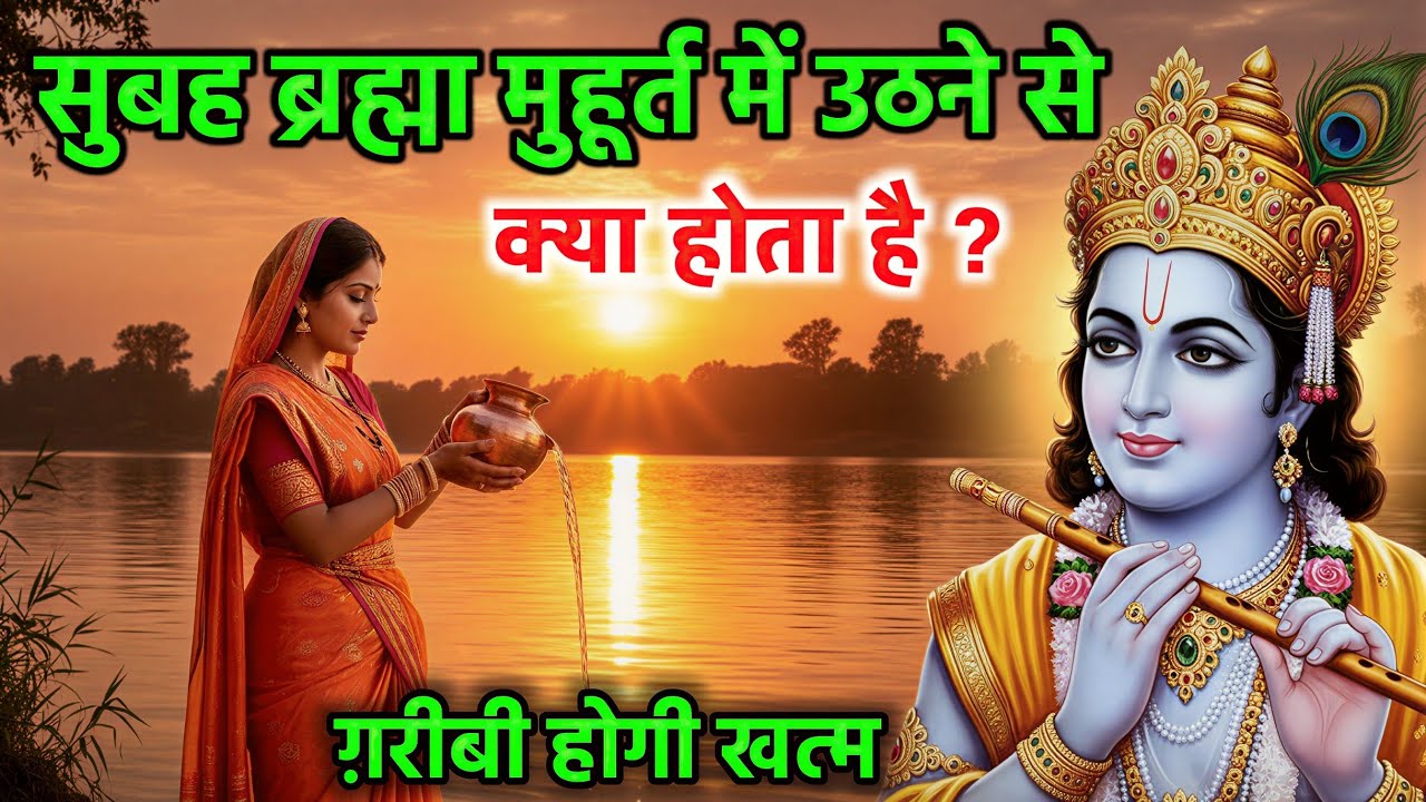 श्री कृष्ण ने बताया सुबह ब्रह्मा मुहूर्त में उठने वाला व्यक्ति कभी गरीब नहीं रहता Vastu Shastra