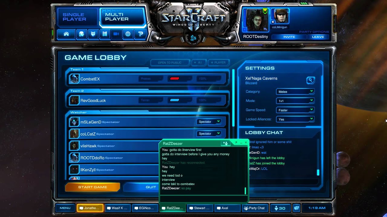 Starcraft 2 - Incontrol interviewing CombatEX