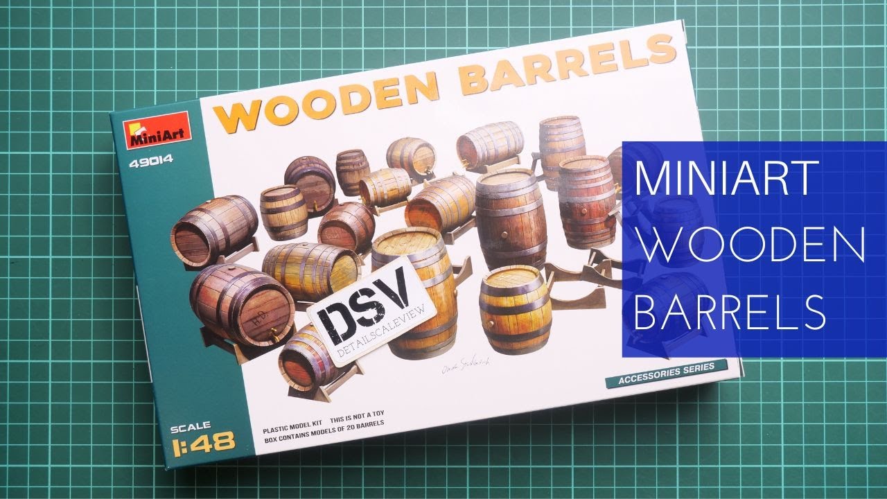Miniart 1/48 Wooden Barrels (49014) Review