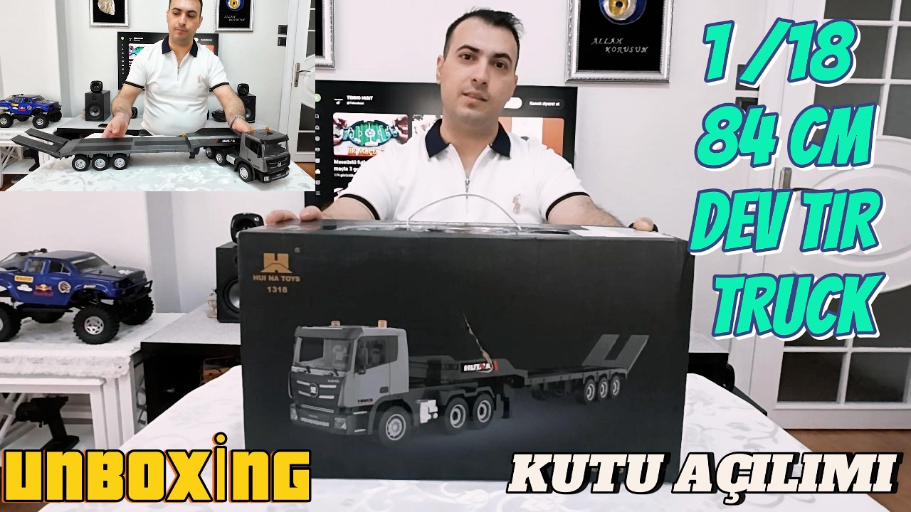 Temu'dan çok ucuza aldığım 84 CM LİK DEV TIR HUİNA TRUCK KUTU AÇILIMI /HUİNA UNBOXİNG