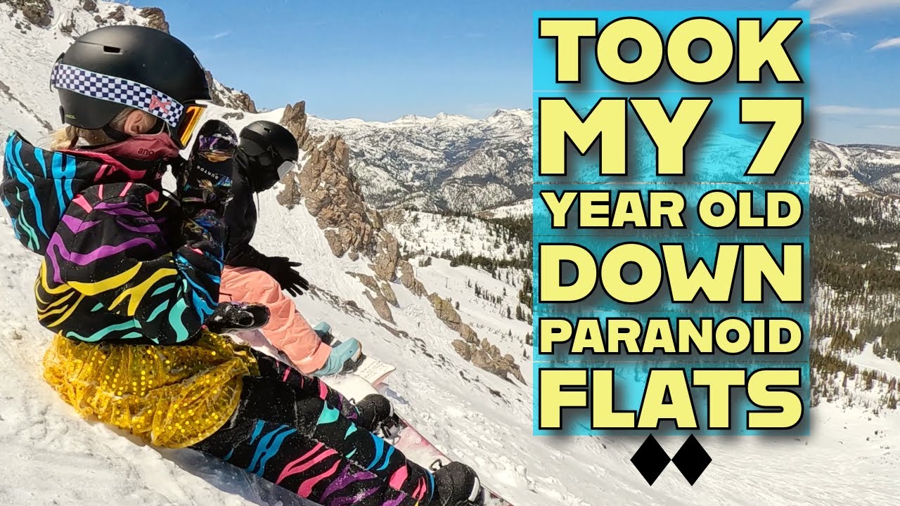 FAMILY VLOG | TOOK MY 7 YEAR OLD DOWN DOUBLE BLACK DIAMOND PARANOID FLATS AT MAMMOTH MOUNTAIN