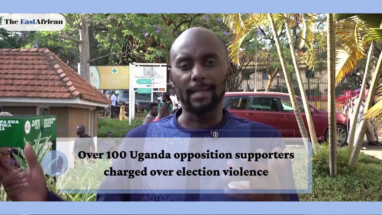 Over 100 Uganda opposition supporters charged over election violence