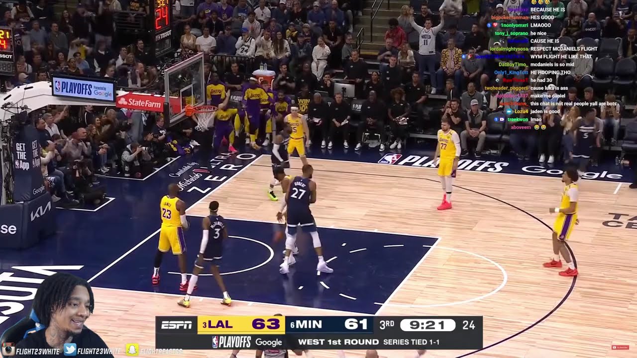 FlightReacts To #3 LAKERS at #6 TIMBERWOLVES | FULL GAME 3 HIGHLIGHTS | April 25, 2025!