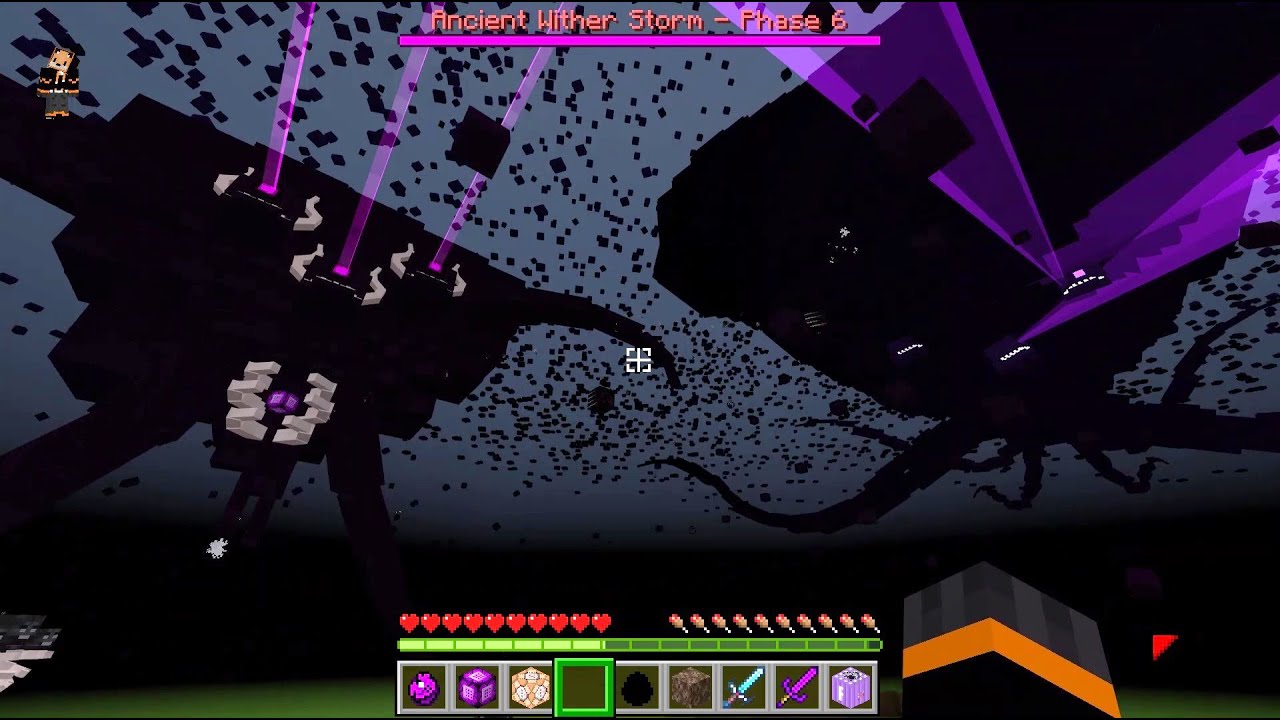Wither Storm VS Ancient Wither Storm[MCPE-MCBE]Wither Storm In Minecraft,EnderFoxBoy MC🦊!!!