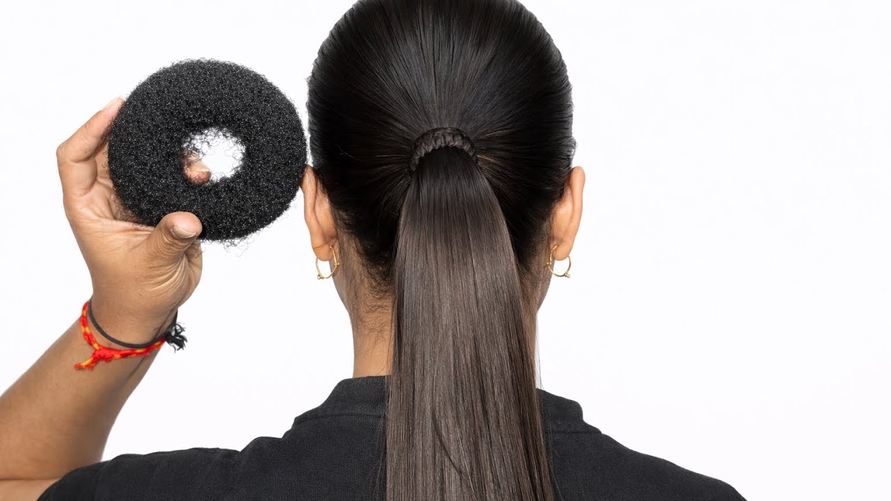 Juda Bun Hairstyle || Hair Bun Style || Donut Bun Hairstyle || Easy & Quick Hairstyle 