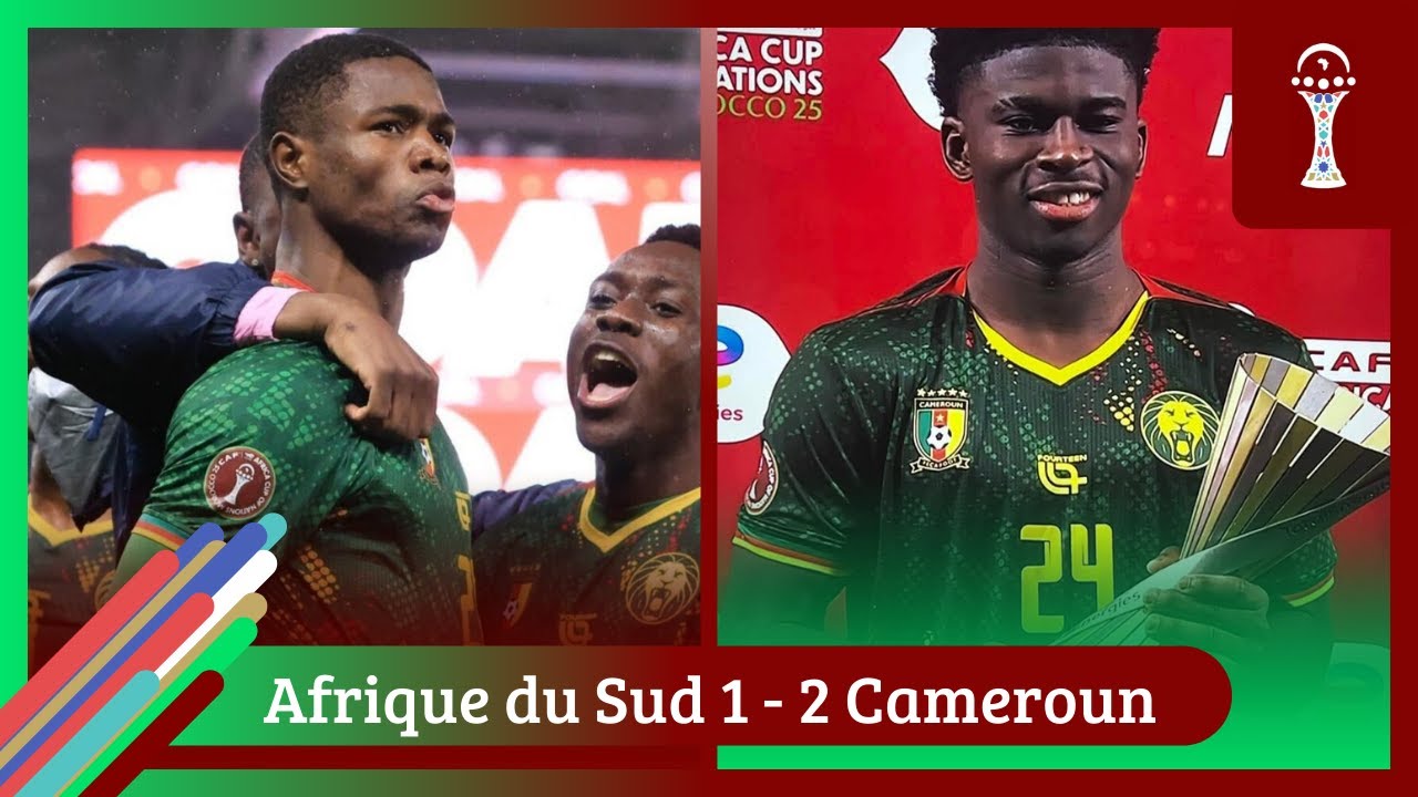 LE CAMEROUN PASSE EN HUITIÈMES ET ÉLIMINE L'AFRIQUE DU SUD | CAN 2025 | Afrique du Sud 1-2 Cameroun