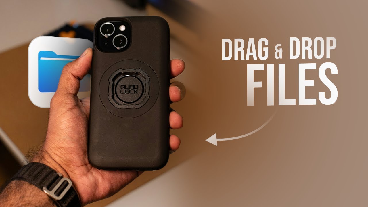 How to Drag and Drop Files on iPhone (tutorial)