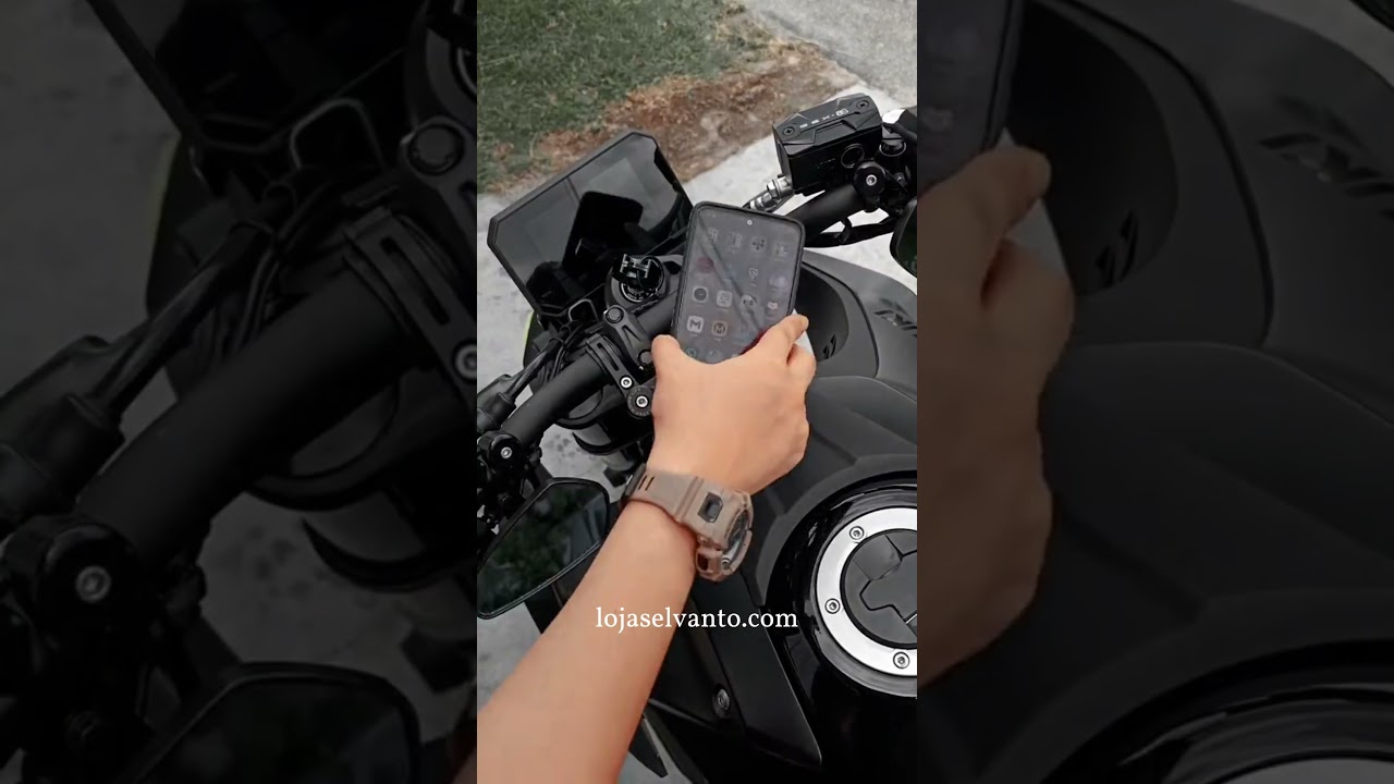 Suporte de Celular para Moto 360&deg; Graus #motovlog #moto #suporte