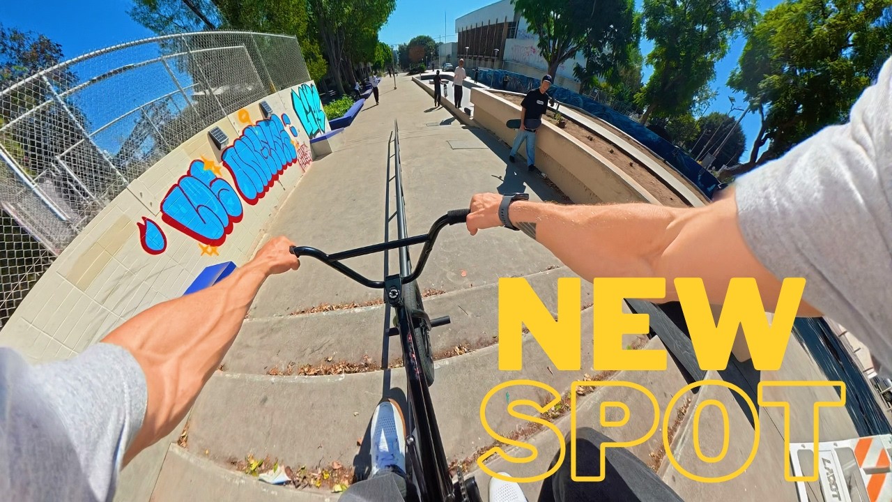 BMX у нового здания суда в западном Лос-Анджелесе!