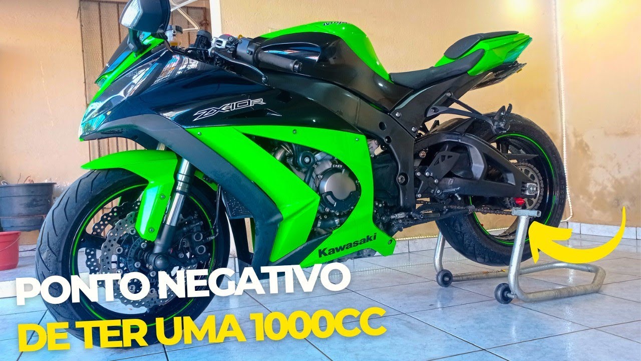 Ponto negativo de motos 1000cc zx10r! #zx10r #ninja1000 #kawasakininja