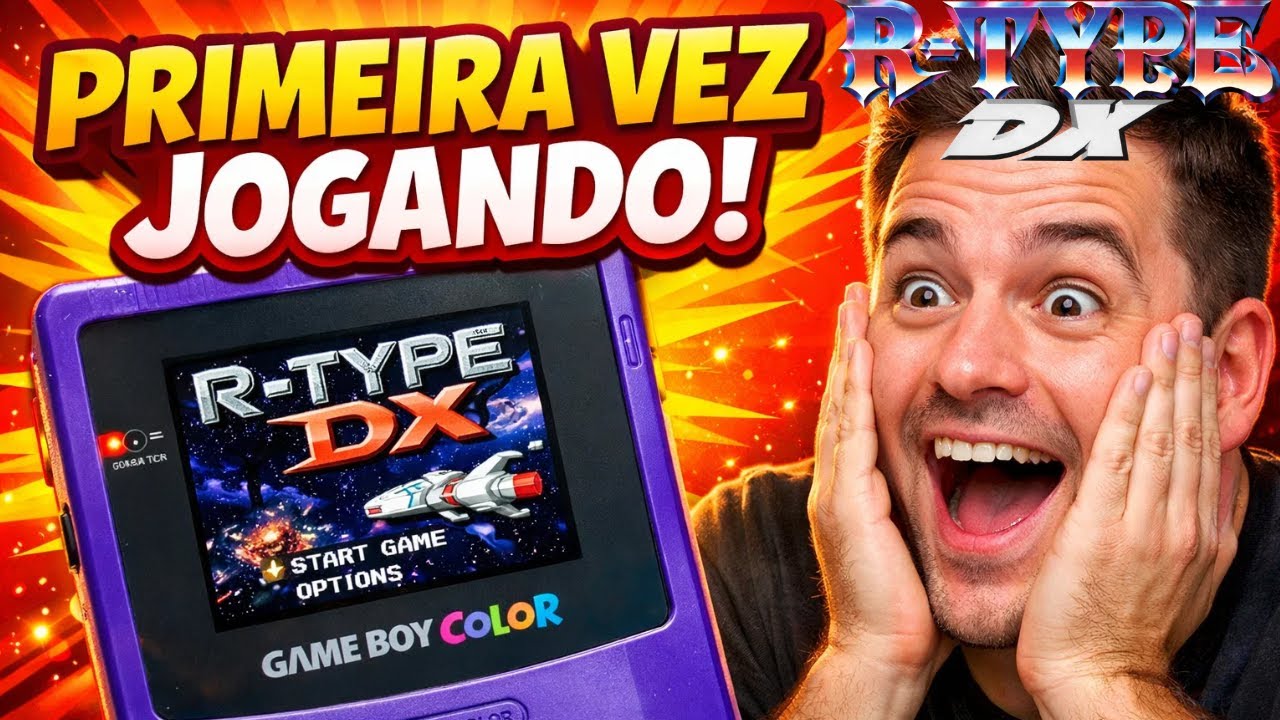 Primeira vez jogando R-Type DX no Game Boy Color! 😱🎮