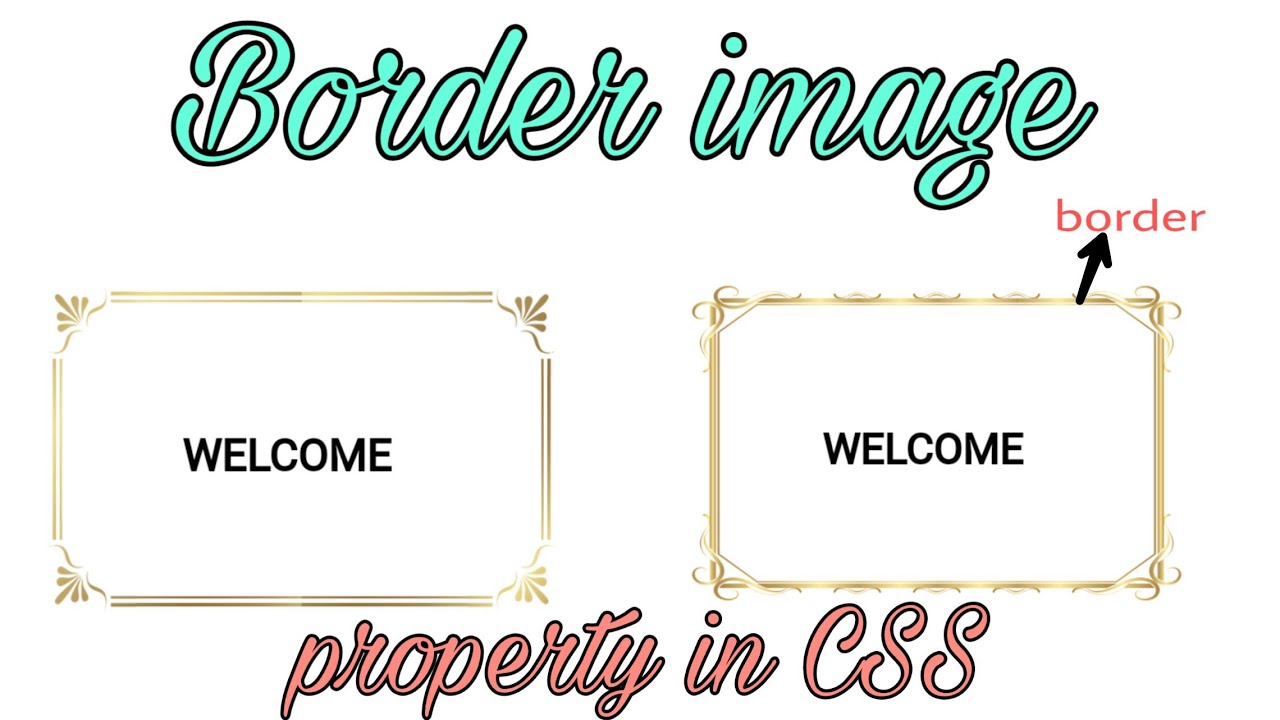 Border image property in CSS.